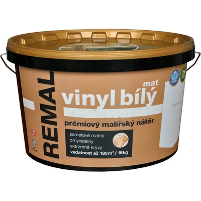 Barvy a laky Hostivař REMAL Vinyl bílý mat 15 kg