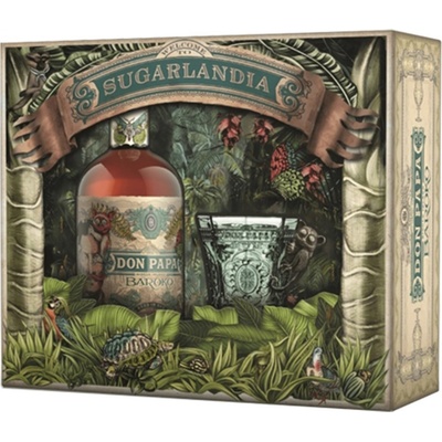 Don Papa Baroko 40% 0,7 l (dárkové balení 1 sklenice)