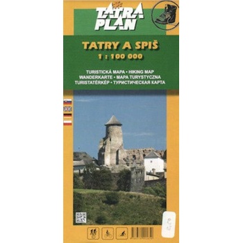 Mapa Tatry a Spiš