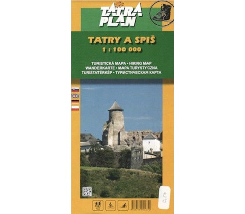 Mapa Tatry a Spiš