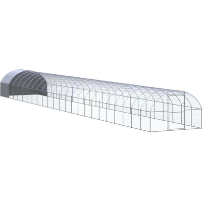 vidaXL Venkovní klec pro kuřata 3 × 24 × 2 m pozinkovaná ocel 9799.3095480