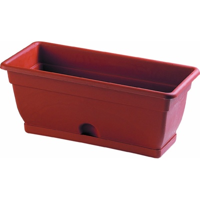 heidrun Plastový kvetináč s podmiskou Bell 40x20x17cm