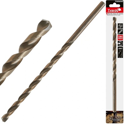 TVARDY Vrták do kovu, extra dlouhý, 10×265 mm, HSS, DIN1869 - T02600