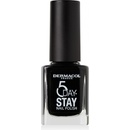 Dermacol 5 Day Stay dlouhotrvající lak na nechty 55 Black Onyx 11 ml