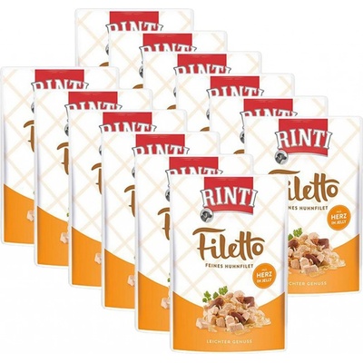 Rinti Filetto Adult kura a kuracie srdcia 12 x 100 g