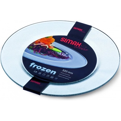 Simax Skleněný talíř FROZEN 320 mm