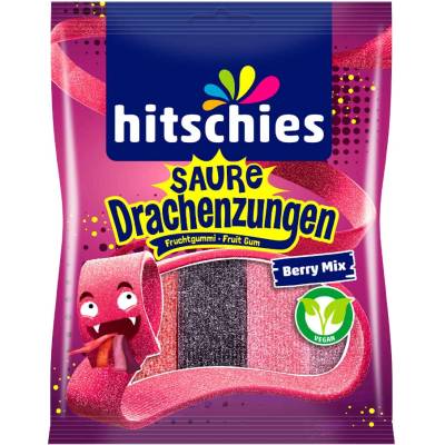 Hitschies kyselé dračí jazyky Berry Mix 125 g