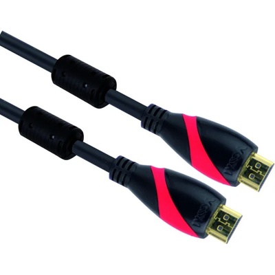 VCOM Кабел VCom CG525D, HDMI(м) към HDMI(м), 1.5м, черен, v1.4, позлатени накрайници, феритен