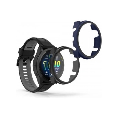 kwmobile 2x Калъф за Garmin Forerunner 965 - син