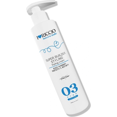 I Love Riccio Crema modellante Super Builder Styling Curl Save’n Safe – Ochranný stylingový krém na (od)farbené kučery 250 ml