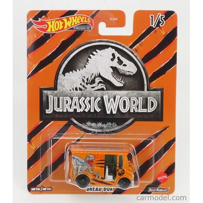 Mattel hot wheels Truck Bread Van Jurassic World Orange 1:64