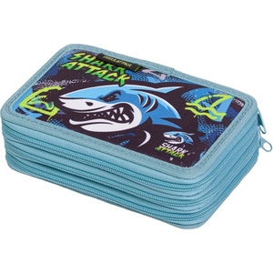 LIZZY Моливник, 3 нива, с цип, LIZZYSULI, "Shark Attack" 7210044007 (7210044007)