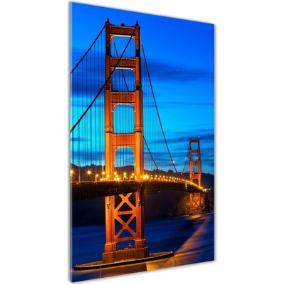 Vertikálny foto obraz sklo tvrdené Most San Francisco 50x100 cm