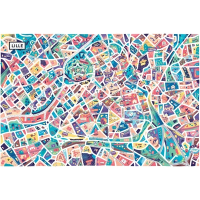 Grafika Lille Francúzsko 1000 dielov