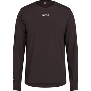 Rapha Фланелка с дълъг ръкав за колоездене Rapha Trail Finale Windblock Jersey Cycling jersey - Deep Chocolate / White (056-3831-0511)