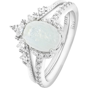 Silenti Jewelry Сребърен пръстен "Фантазия" - 8 - 57мм (18.1мм диам. )