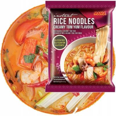 Mama Tom Yum Thajská polievka s ryžovými rezancami, krémová kreveta Hot 55 g
