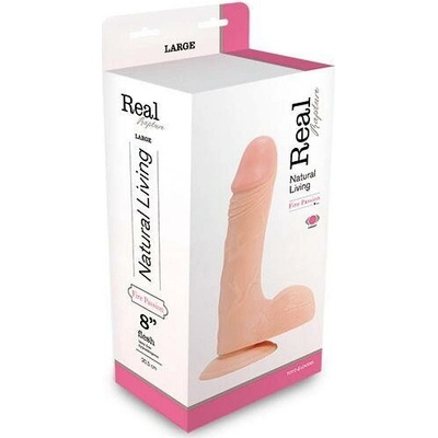 REAL RAPTURE REALISTIC VIBRATOR FLESH 8"