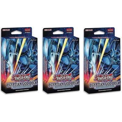 Konami Bundle 3x Yu-Gi-Oh! Obelisk the Tormentor Egyptian God Deck