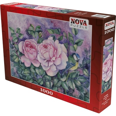 Nova Puzzle Пъзел Nova puzzle от 1000 части - Две розови рози (41096)