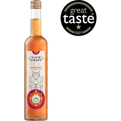 Vlčie Sirup Passion fruit Mandarínka 0,5 l