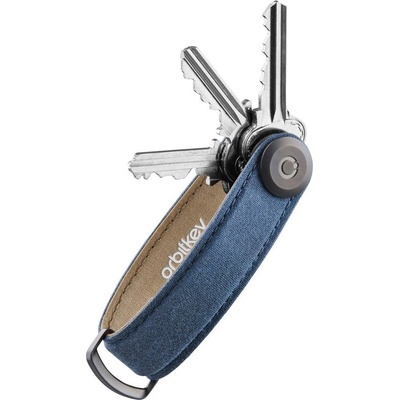 Orbitkey 2.0 Osvědčená z voskované bavlny Waxed Canvas Navy Blue