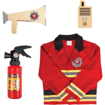 Bigjigs Toys Детски маскараден костюм Bigjigs - Пожарникар (34068)