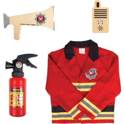 Bigjigs Toys Детски маскараден костюм Bigjigs - Пожарникар (34068)