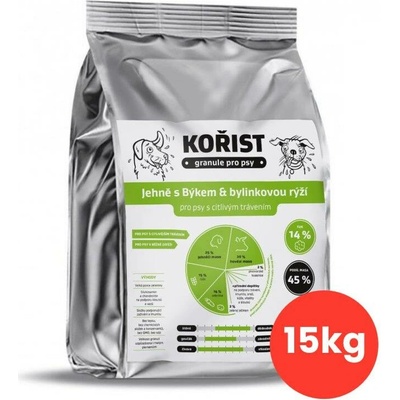 Kořist Jehně s Býkem a bylinkovou rýží 25/14 15 kg