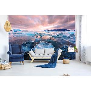 DIMEX ART Самозалепваща се флизелинова фототапета ледникова лагуна 375 x 250 см
