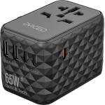 Dviced Универсален адаптер за пътуване 65W GaN черен от Dviced (DV240001)