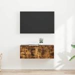vidaXL TV стенен шкаф 2 бр. Димян дъб Инженерна дървесина (892180)