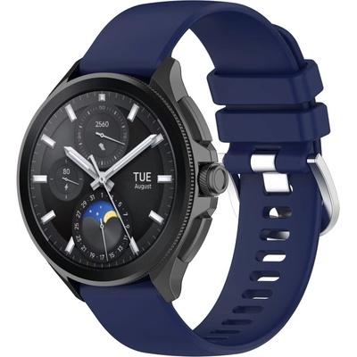 PROTEMIO 71827 SILICONE Vymeniteľný remienok pre Xiaomi Watch S3 tmavomodrý