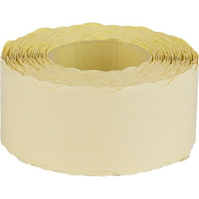 . Cenové etikety, 25x16 mm, citrónová