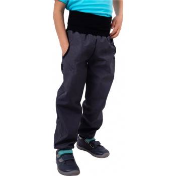Jarná / letná detské softshellové nohavice sivý melír
