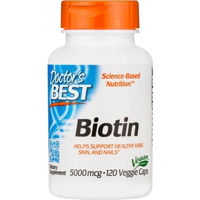Doctor's Best BEST Biotin 5000 mcg [120 капсули]
