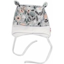 Baby Nellys čiapočka uzlíček na zaväzovanie Palouček mätová