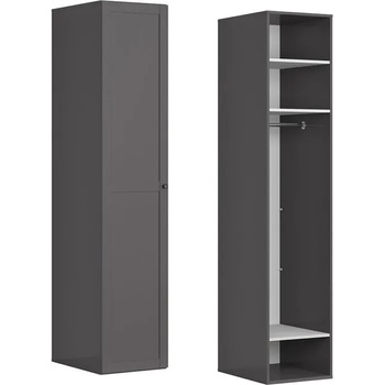 Image 1 of BRW Гардероб flex - 50*66*240 - графит (f57-szafa_zestaw_86-gf)