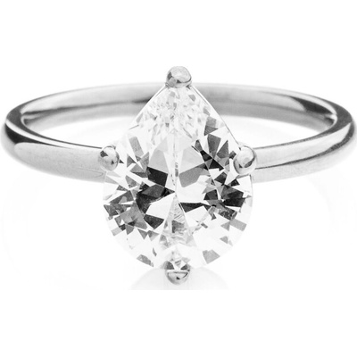 Franco Bene Promise ring s kapičkovým zirkonem stříbrný 2903