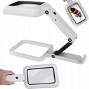 Verk 09154 Multifunkčná skladacia lupa s LED osvetlením, zväčšenie 3x