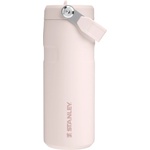 STANLEY 1913 Flip Straw drinking bottle with straw 0.47L - Thermo mug Cools for 8 hours - Ice cold for 40 hours - BPA free - Leak-proof - For cup holders - Dishwasher safe - Rose Quartz - 10-12110-119 (10-121