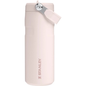 STANLEY 1913 Flip Straw drinking bottle with straw 0.47L - Thermo mug Cools for 8 hours - Ice cold for 40 hours - BPA free - Leak-proof - For cup holders - Dishwasher safe - Rose Quartz - 10-12110-119 (10-121