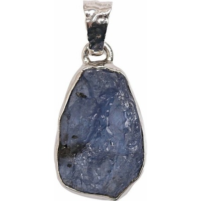 Nefertitis Tanzanit surový přívěsek stříbro P858 NF65068