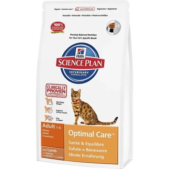 Hill's SP Feline Adult Optimal Care lamb & rice 10 kg