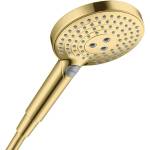 Hansgrohe Raindance Select S - Ръчен душ 120, 3 струи, EcoSmart, финиш полирано злато 26531990 (26531990)