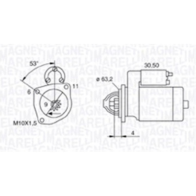 Startér MAGNETI MARELLI 063721057010