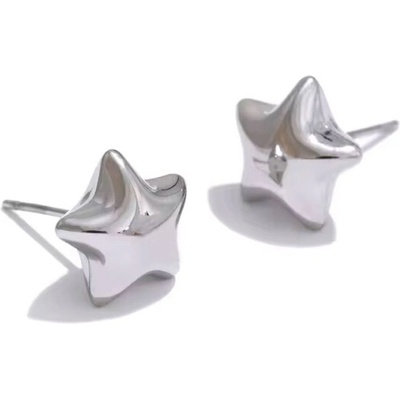 Victoria Filippi Stainless Steel Náušnice ve tvaru hvězdy Anita - chirurgická ocel E-1534-YH1134A/42 Stříbrná