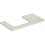 Geberit Плот за мивка Geberit One с ляв изрез, гланцово пясъчно сиво, 90 см (505.303.00.4)
