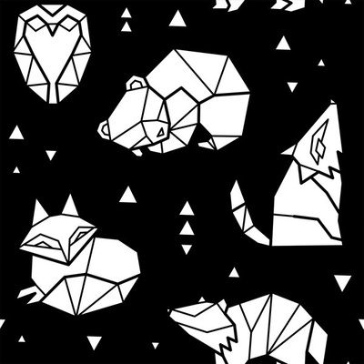 Funkční úplet na trička geometrické zvířátka