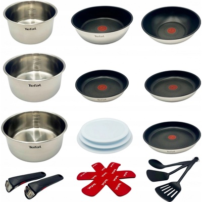 Tefal Sada hrnců INGENIO EMOTION nerezová ocel 20 ks – Zboží Dáma